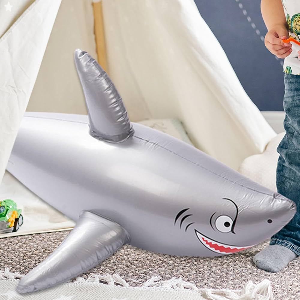 Amazon.co.jp: 空気注入式サメのおもちゃ、サメのプールの浮き輪